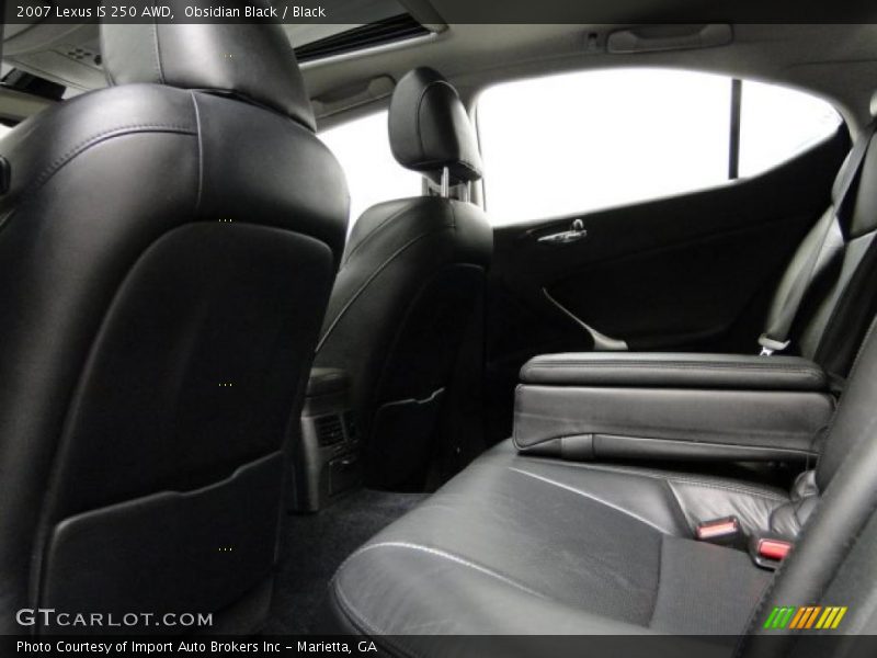  2007 IS 250 AWD Black Interior