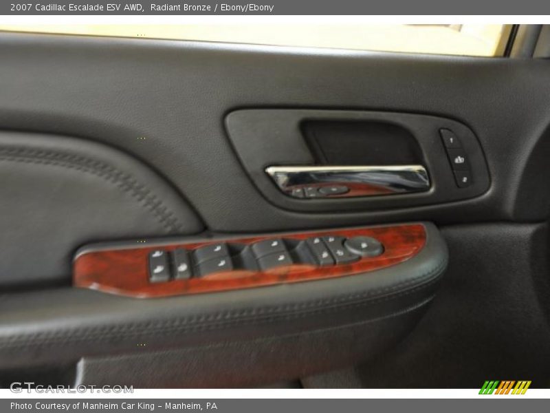 Radiant Bronze / Ebony/Ebony 2007 Cadillac Escalade ESV AWD