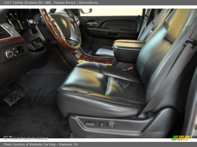 Radiant Bronze / Ebony/Ebony 2007 Cadillac Escalade ESV AWD
