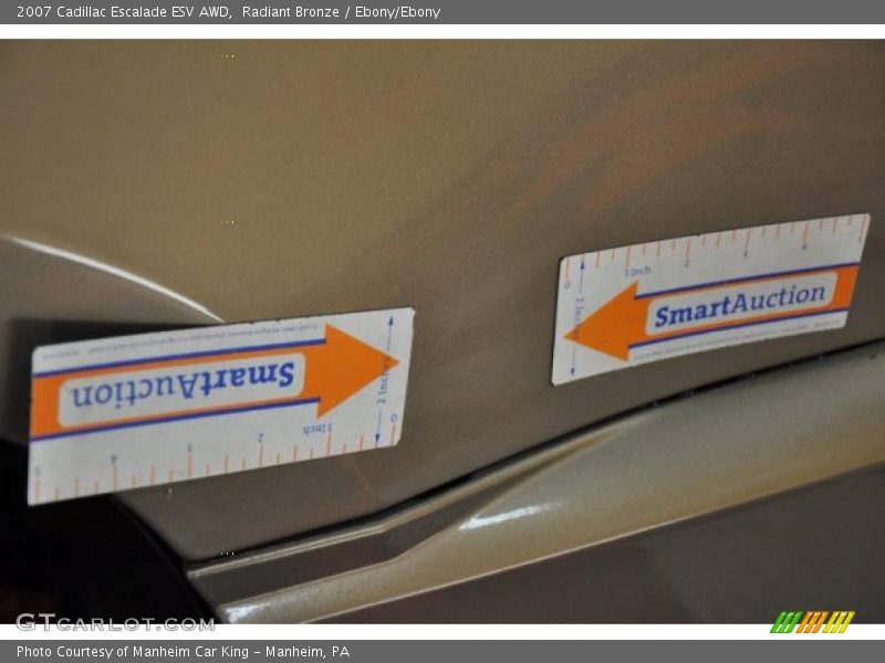 Radiant Bronze / Ebony/Ebony 2007 Cadillac Escalade ESV AWD