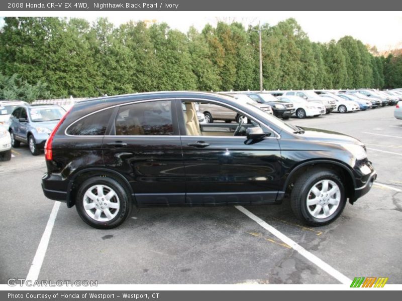 Nighthawk Black Pearl / Ivory 2008 Honda CR-V EX 4WD
