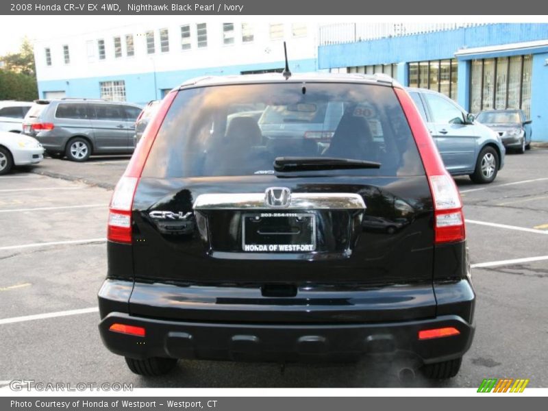 Nighthawk Black Pearl / Ivory 2008 Honda CR-V EX 4WD