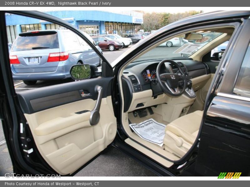 Nighthawk Black Pearl / Ivory 2008 Honda CR-V EX 4WD