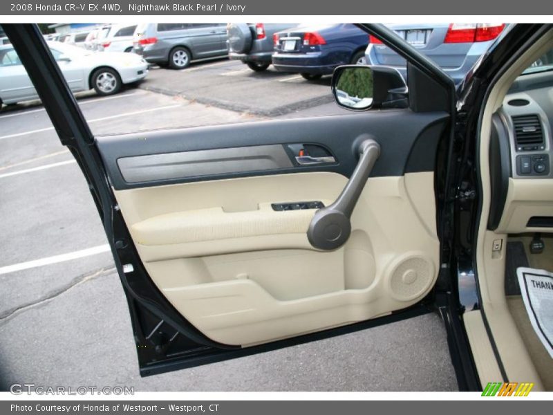 Nighthawk Black Pearl / Ivory 2008 Honda CR-V EX 4WD