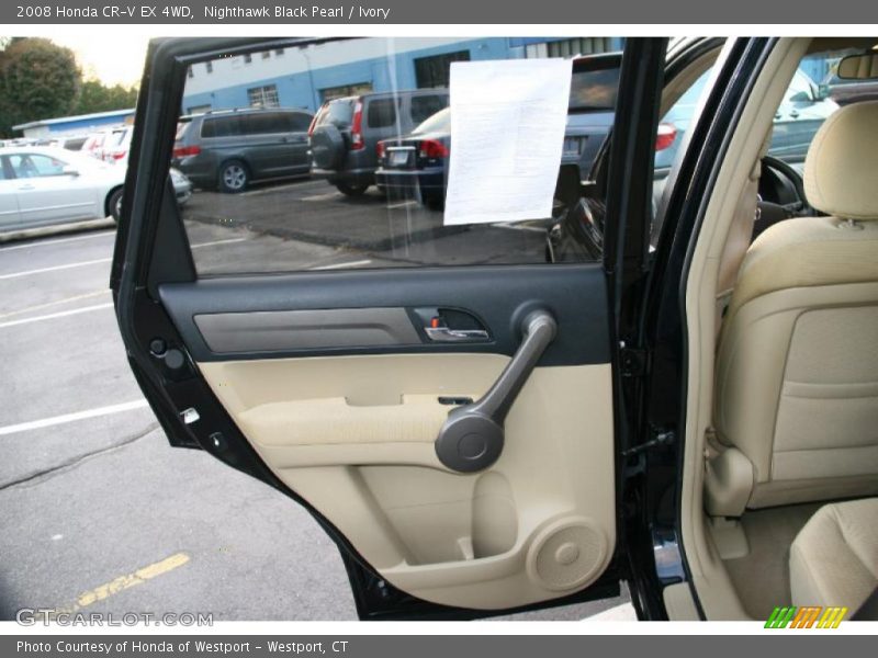 Nighthawk Black Pearl / Ivory 2008 Honda CR-V EX 4WD