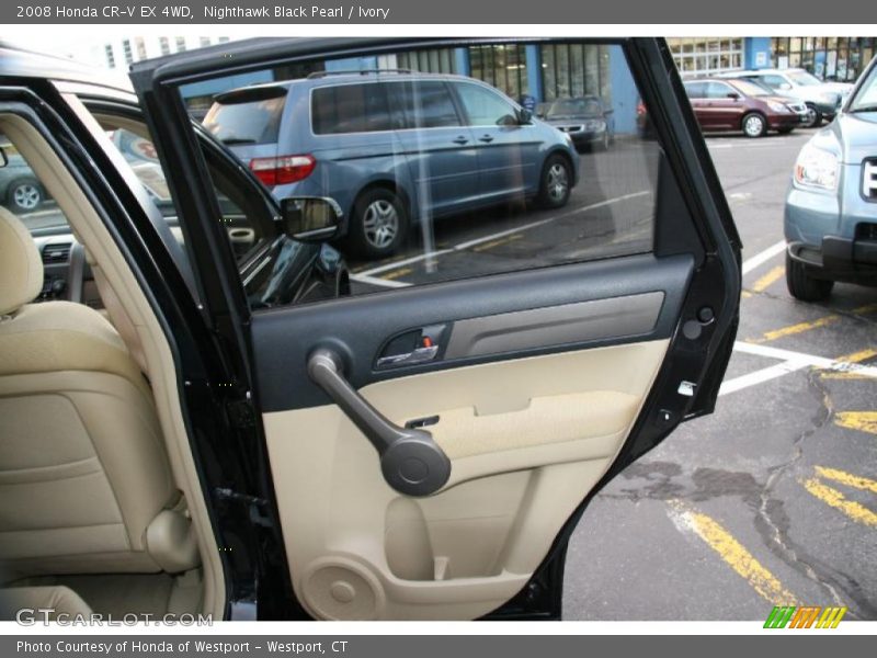 Nighthawk Black Pearl / Ivory 2008 Honda CR-V EX 4WD