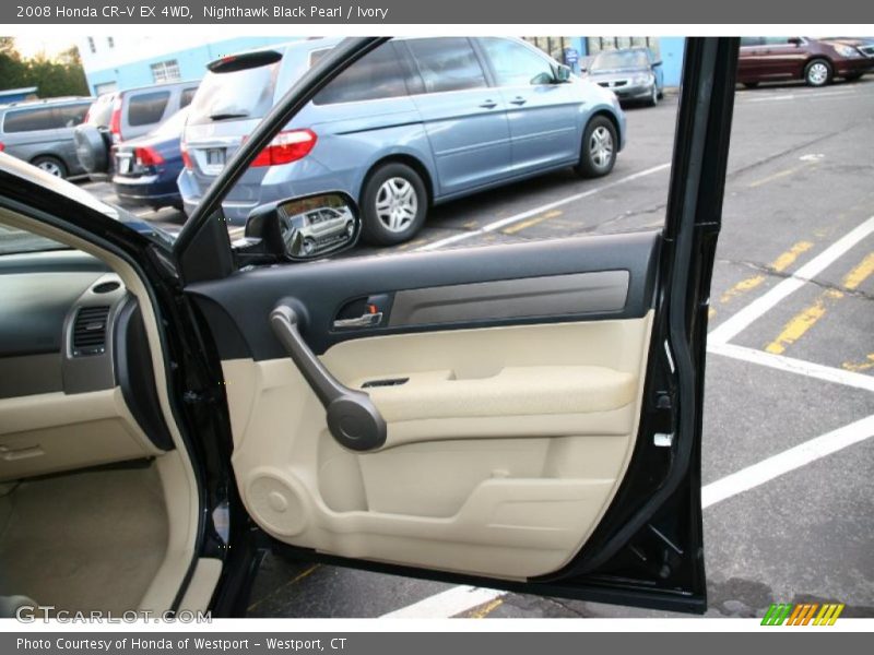 Nighthawk Black Pearl / Ivory 2008 Honda CR-V EX 4WD