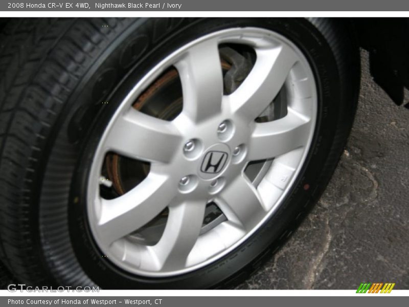 Nighthawk Black Pearl / Ivory 2008 Honda CR-V EX 4WD