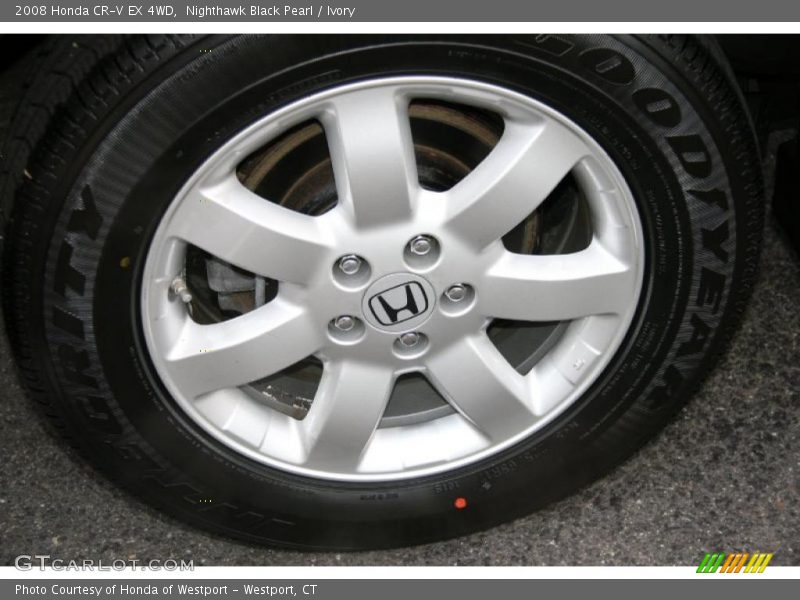 Nighthawk Black Pearl / Ivory 2008 Honda CR-V EX 4WD