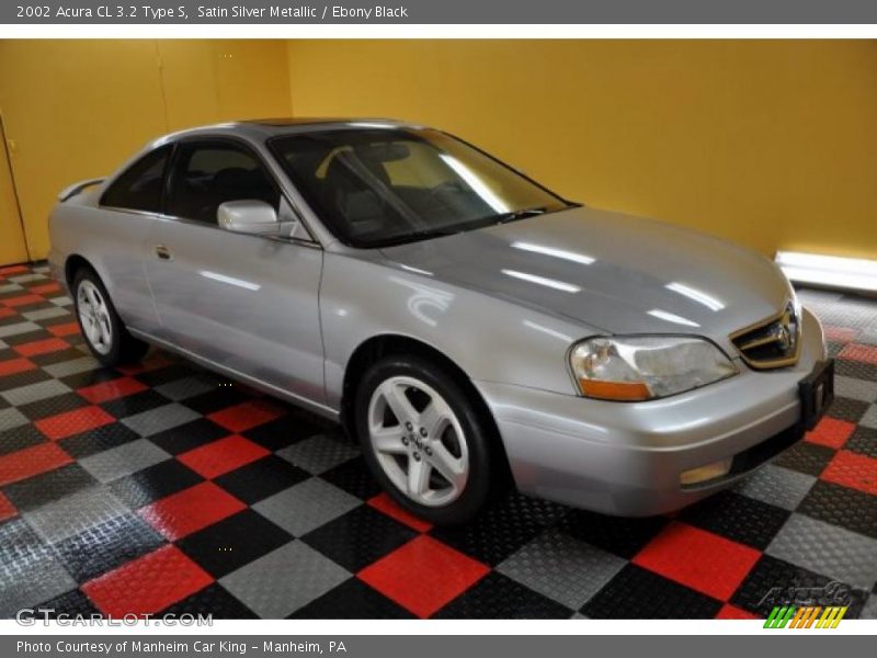 Satin Silver Metallic / Ebony Black 2002 Acura CL 3.2 Type S