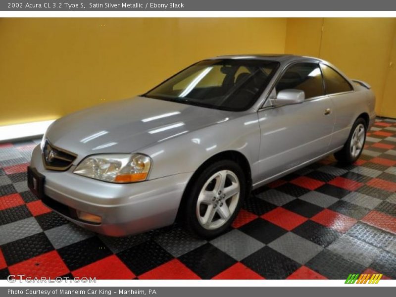 Satin Silver Metallic / Ebony Black 2002 Acura CL 3.2 Type S