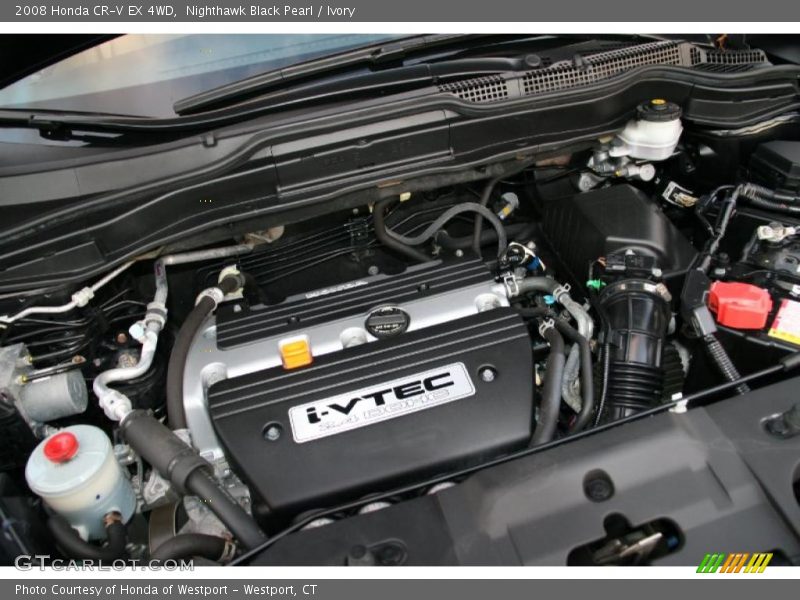 Nighthawk Black Pearl / Ivory 2008 Honda CR-V EX 4WD