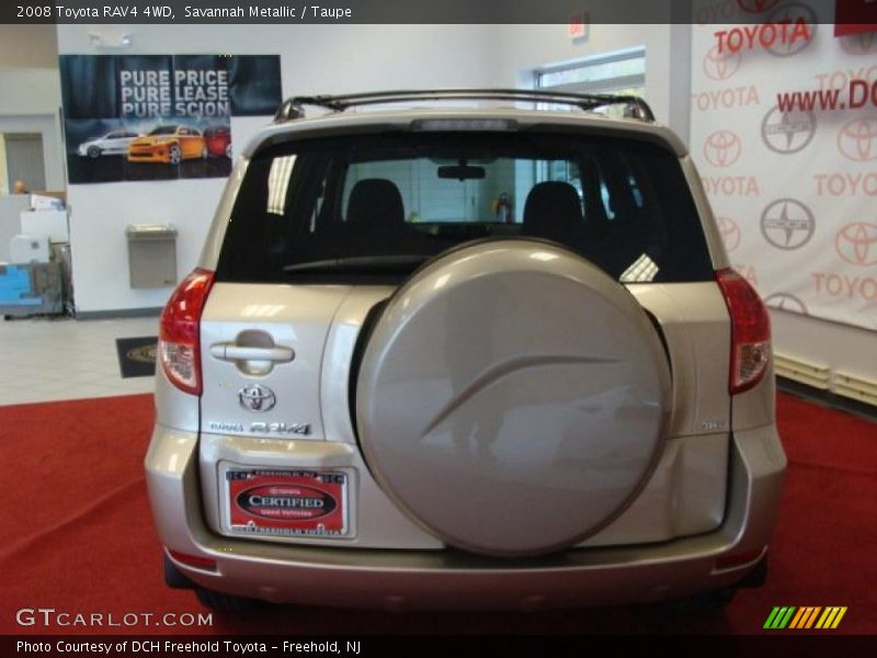 Savannah Metallic / Taupe 2008 Toyota RAV4 4WD