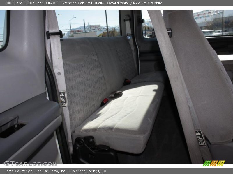 Oxford White / Medium Graphite 2000 Ford F350 Super Duty XLT Extended Cab 4x4 Dually