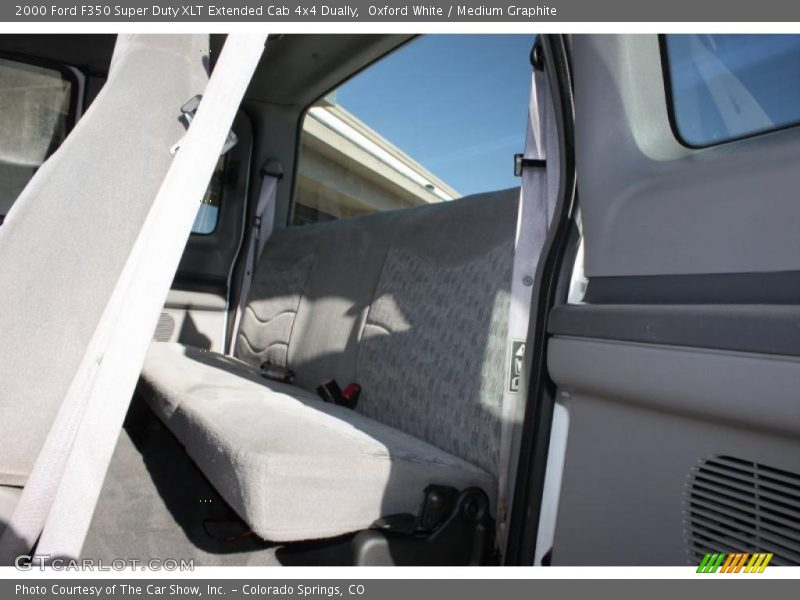 Oxford White / Medium Graphite 2000 Ford F350 Super Duty XLT Extended Cab 4x4 Dually