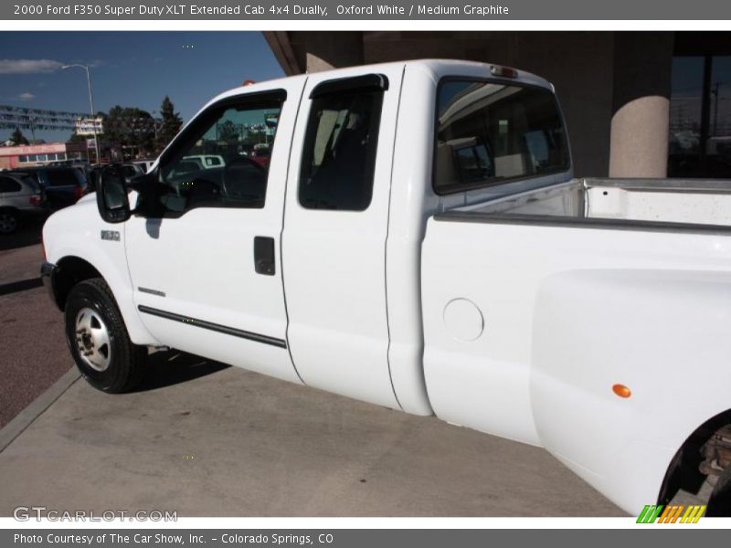 Oxford White / Medium Graphite 2000 Ford F350 Super Duty XLT Extended Cab 4x4 Dually