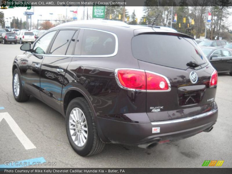 Dark Crimson Metallic / Cocoa/Cashmere 2009 Buick Enclave CXL AWD
