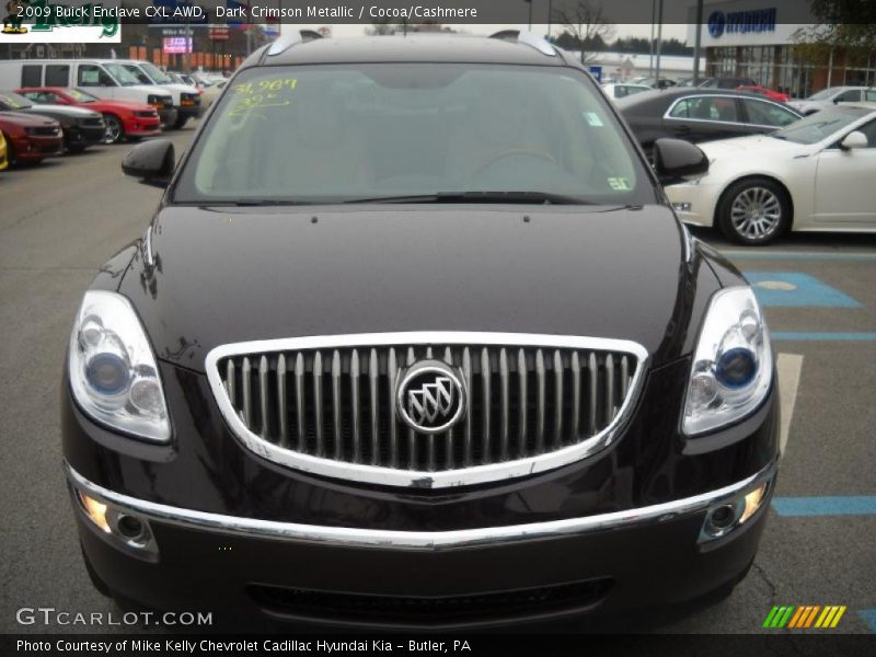 Dark Crimson Metallic / Cocoa/Cashmere 2009 Buick Enclave CXL AWD