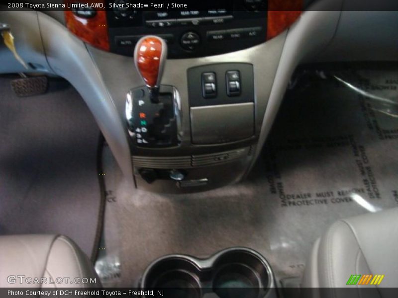 Silver Shadow Pearl / Stone 2008 Toyota Sienna Limited AWD