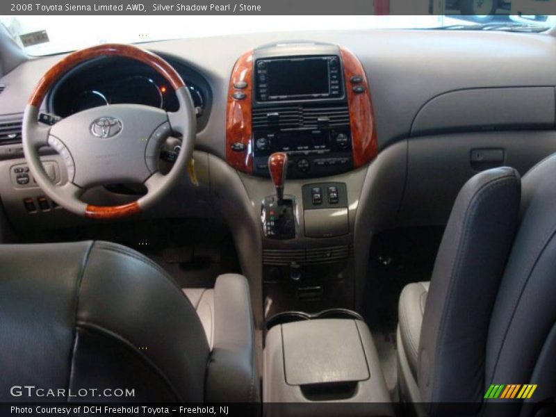 Silver Shadow Pearl / Stone 2008 Toyota Sienna Limited AWD