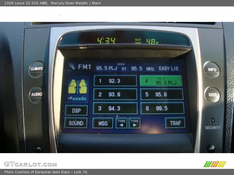 Controls of 2006 GS 300 AWD