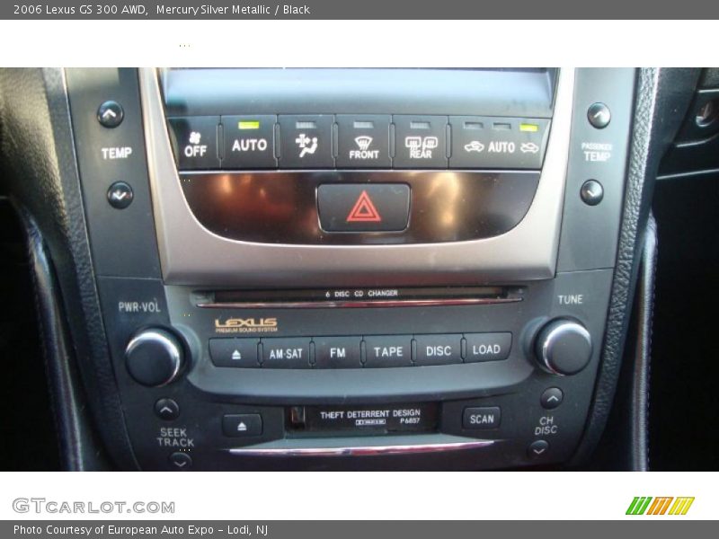Controls of 2006 GS 300 AWD