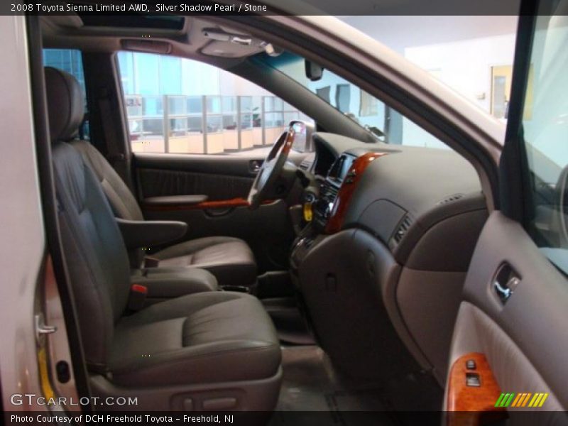 Silver Shadow Pearl / Stone 2008 Toyota Sienna Limited AWD