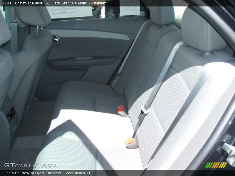 Black Granite Metallic / Titanium 2011 Chevrolet Malibu LS
