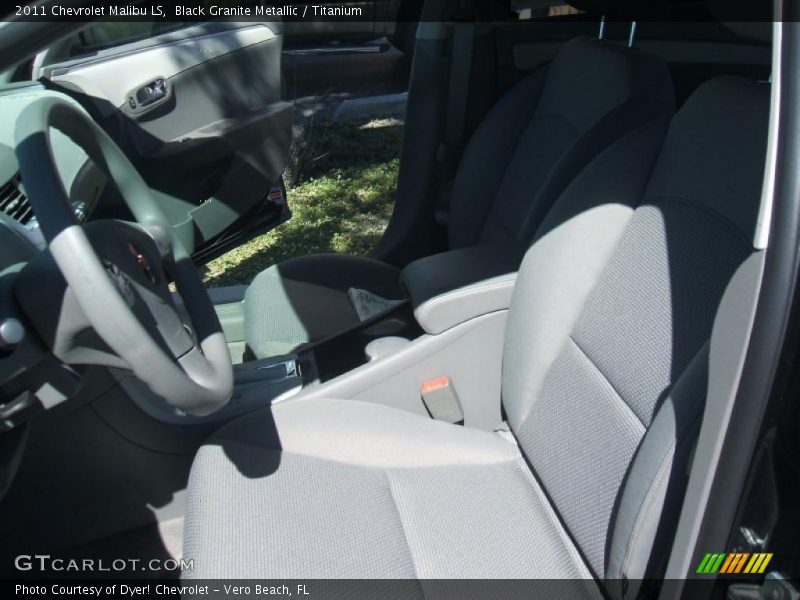 Black Granite Metallic / Titanium 2011 Chevrolet Malibu LS