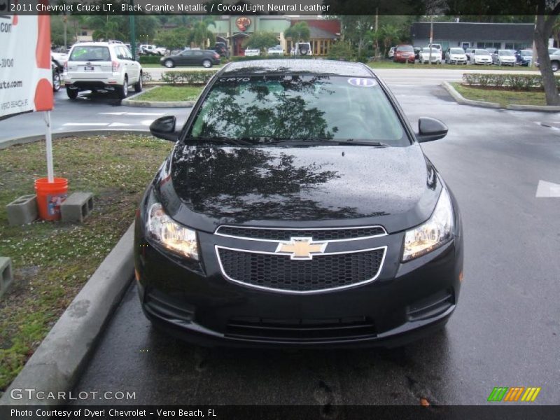 Black Granite Metallic / Cocoa/Light Neutral Leather 2011 Chevrolet Cruze LT