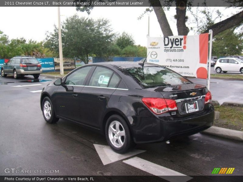 Black Granite Metallic / Cocoa/Light Neutral Leather 2011 Chevrolet Cruze LT