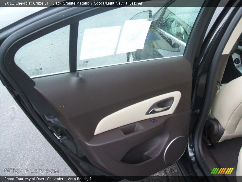 Black Granite Metallic / Cocoa/Light Neutral Leather 2011 Chevrolet Cruze LT