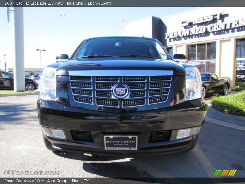 Blue Chip / Ebony/Ebony 2007 Cadillac Escalade ESV AWD