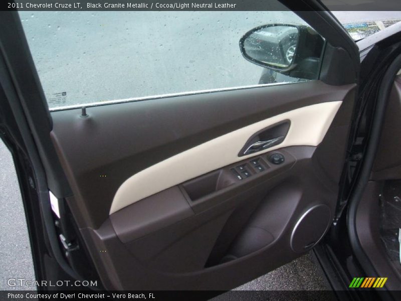 Black Granite Metallic / Cocoa/Light Neutral Leather 2011 Chevrolet Cruze LT