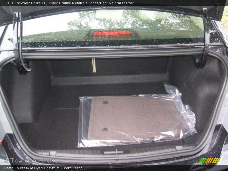 Black Granite Metallic / Cocoa/Light Neutral Leather 2011 Chevrolet Cruze LT
