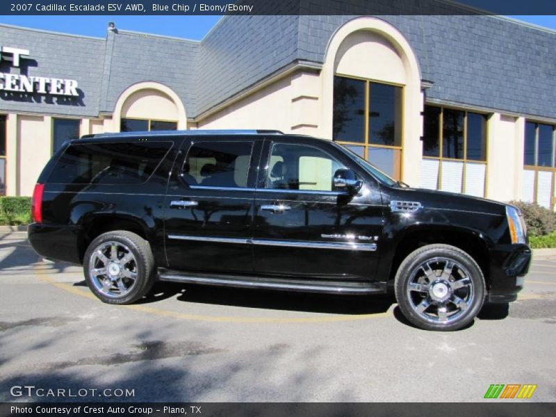 Blue Chip / Ebony/Ebony 2007 Cadillac Escalade ESV AWD