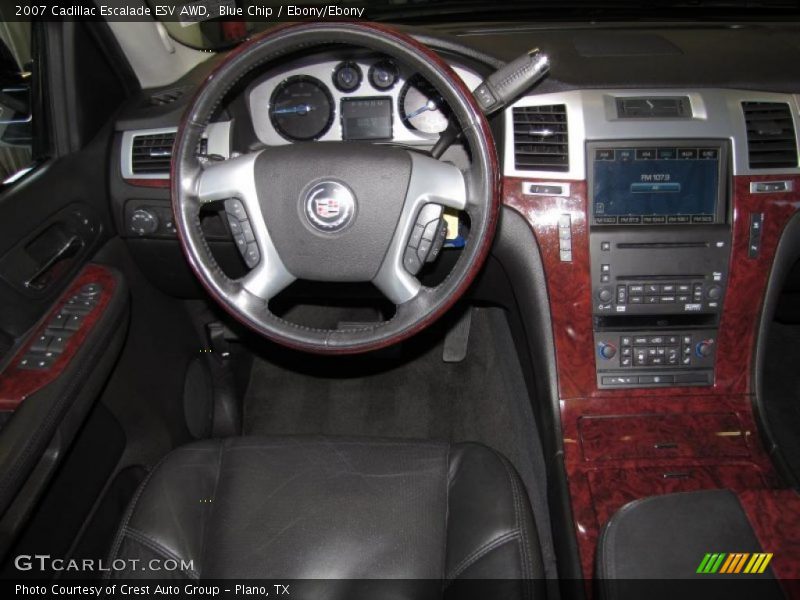 Blue Chip / Ebony/Ebony 2007 Cadillac Escalade ESV AWD