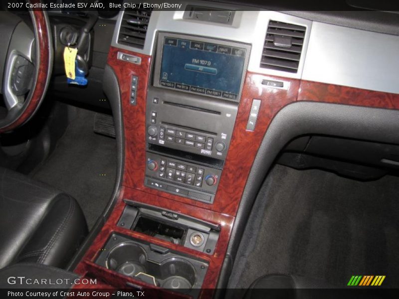 Blue Chip / Ebony/Ebony 2007 Cadillac Escalade ESV AWD