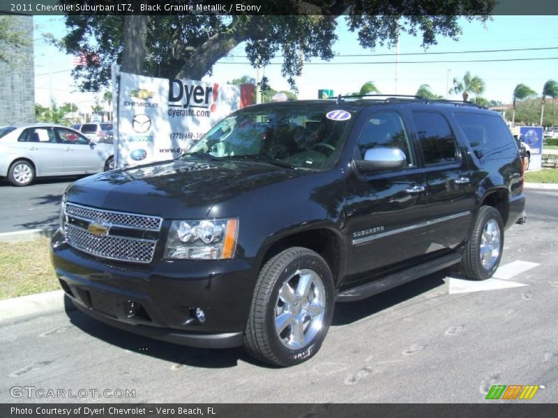 Black Granite Metallic / Ebony 2011 Chevrolet Suburban LTZ