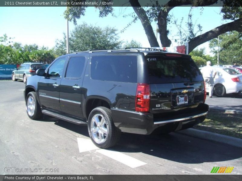 Black Granite Metallic / Ebony 2011 Chevrolet Suburban LTZ