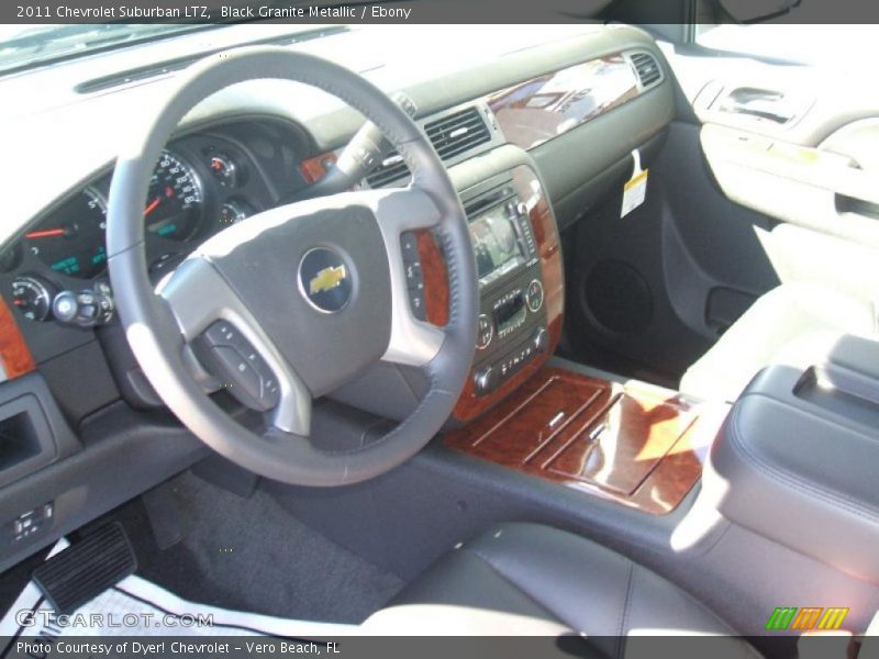 Ebony Interior - 2011 Suburban LTZ 