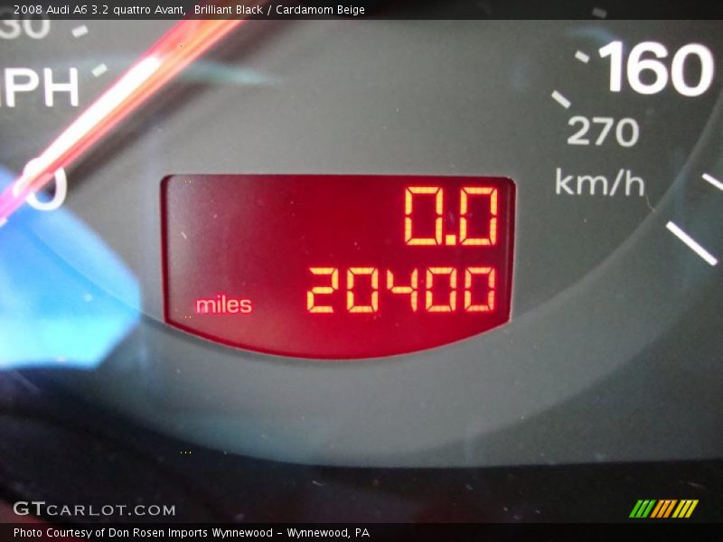 Brilliant Black / Cardamom Beige 2008 Audi A6 3.2 quattro Avant