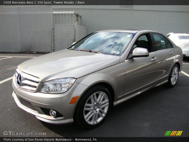 Pewter Metallic / Black 2008 Mercedes-Benz C 300 Sport