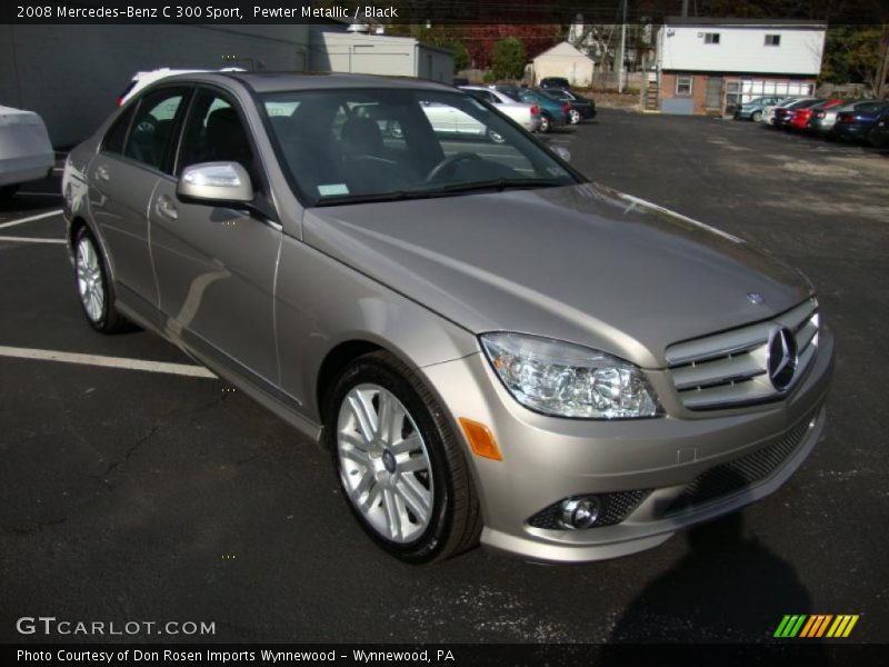 Pewter Metallic / Black 2008 Mercedes-Benz C 300 Sport