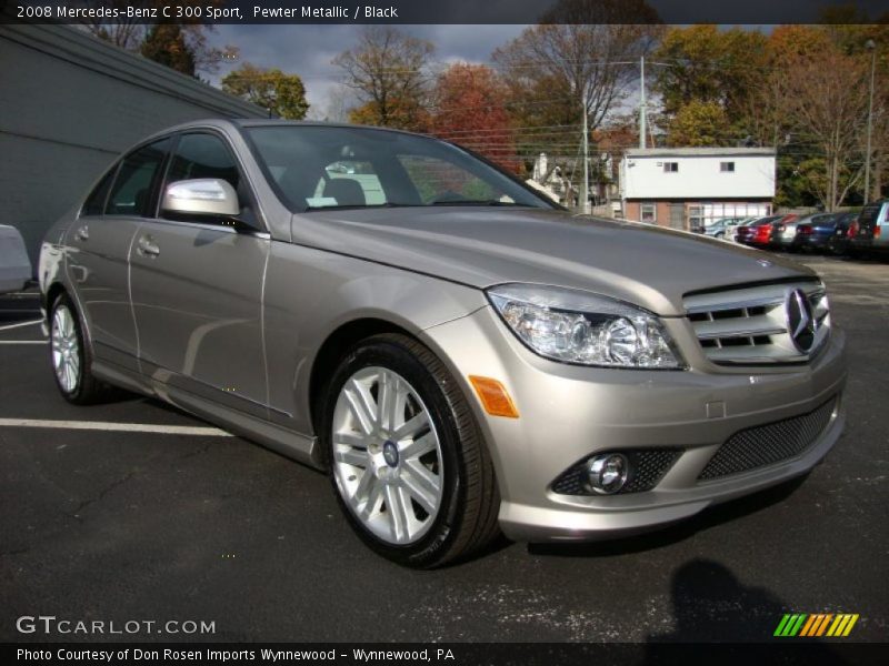 Pewter Metallic / Black 2008 Mercedes-Benz C 300 Sport