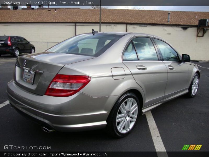 Pewter Metallic / Black 2008 Mercedes-Benz C 300 Sport