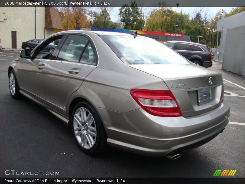 Pewter Metallic / Black 2008 Mercedes-Benz C 300 Sport