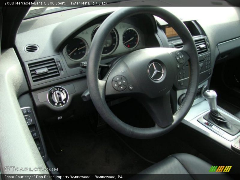 Pewter Metallic / Black 2008 Mercedes-Benz C 300 Sport