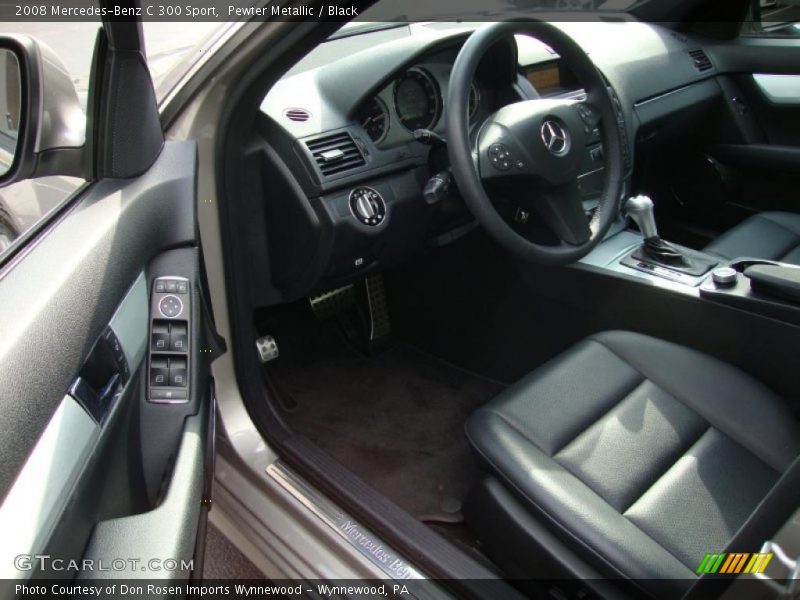 Pewter Metallic / Black 2008 Mercedes-Benz C 300 Sport