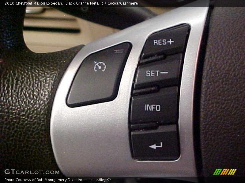 Black Granite Metallic / Cocoa/Cashmere 2010 Chevrolet Malibu LS Sedan
